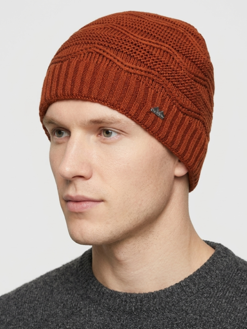 Warm Winter Woolen Skull Cap with Fur Lining
