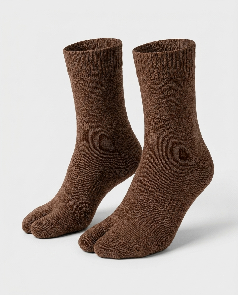 Ladies Fine Knit Winter Toe Socks