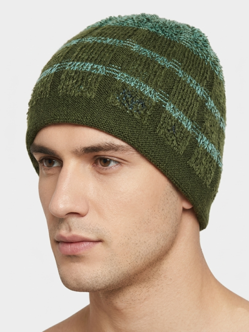 Men's Winter Plush Woolen Cap