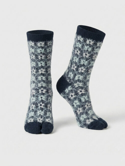 Ladies Fine Knit Winter Toe Socks