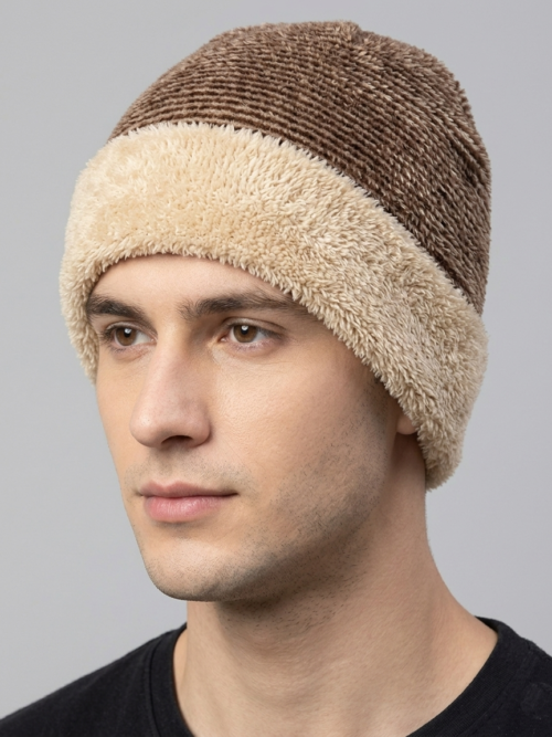 Men's Winter Plush Woolen Cap