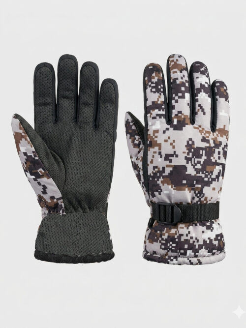 Men's Winter Printed Gloves
